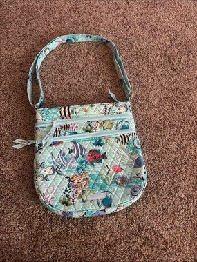 Vera Bradley Aqua Quilted Sea Life Crossbody
